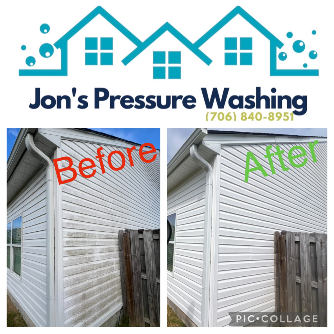 Top Quality Vinyl Siding Cleaning, in Evans Georgia